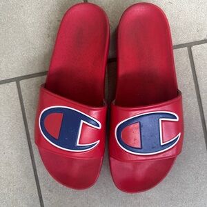 Champion Red and Blue Slides